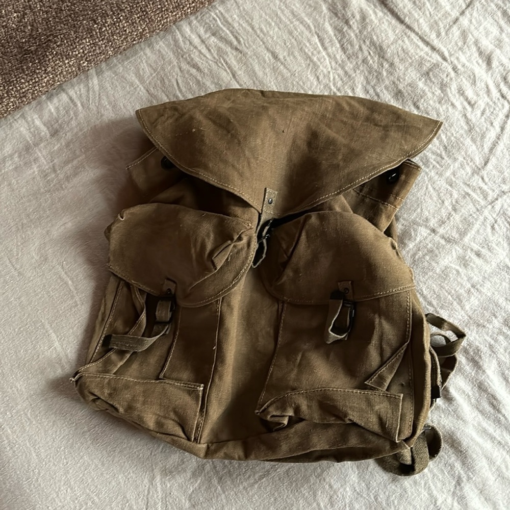 Antique Military Knapsack